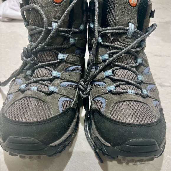 Merrell Women’s Moab Waterproof Leather/Mesh Hiking Boots Size 11 Vibram sole - Picture 8 of 8